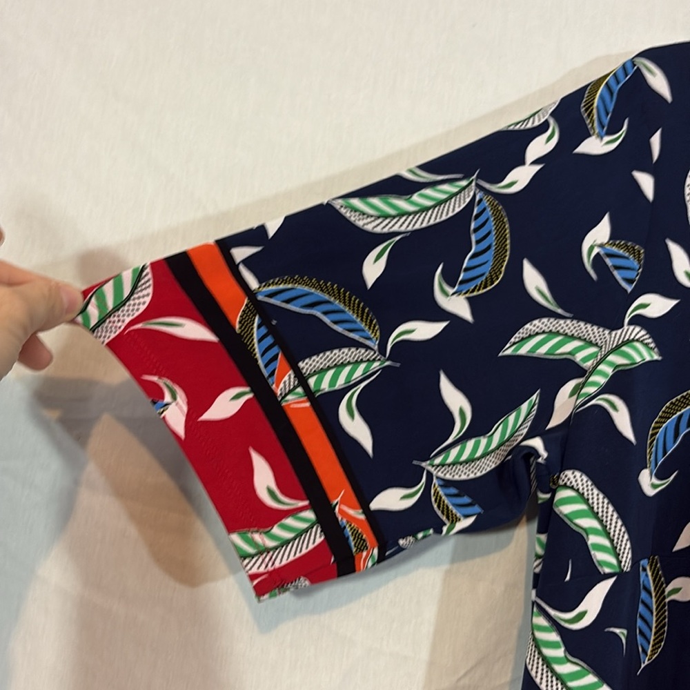 Roz & Ali Leaf Print Midi Dress - Picture 2 of 6